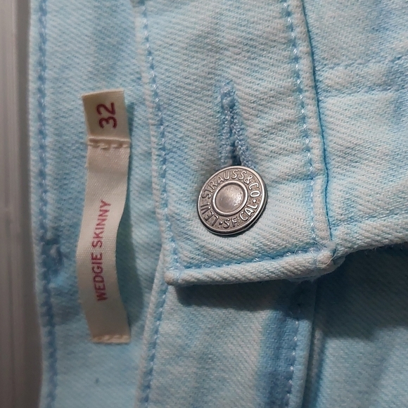 Levi's wedgie skinny jeans stonewash ice aqua - Picture 10 of 14